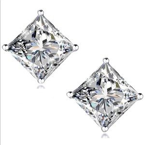 18k gold plated diamond earings